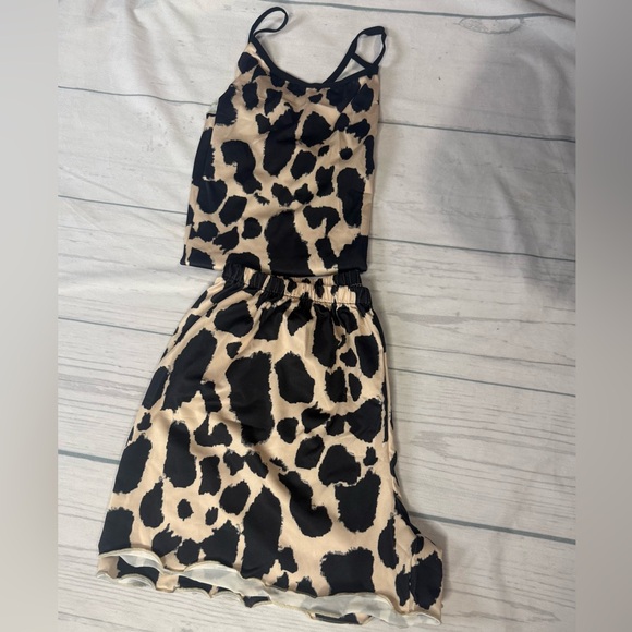 Leopard Print Sleeveless Pajama Set - Picture 7 of 7